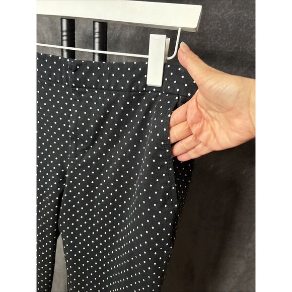 Lauren Ralph Lauren pants women's 10P black white polka dot inseam 26" - Picture 4 of 9